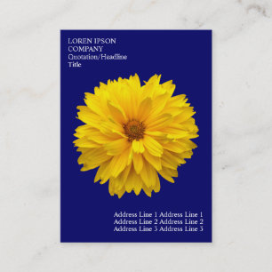 Minimale bloemen - Chrysanthemum - Deep Blue Visitekaartje