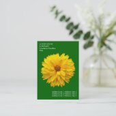 Minimale bloemen - Chrysanthemum - Deep Grass Gree Visitekaartje (Staand voorkant)