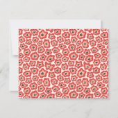 Minimale bloemen Stijlvolle Trendy Modern Note Kaa Notitiekaartje (Achterkant)