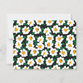 Minimale bloemen Stijlvolle Trendy Modern Note Kaa Notitiekaartje (Achterkant)