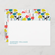 Minimale bloemen Stijlvolle Trendy Modern Note Kaa