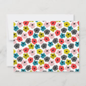 Minimale bloemen Stijlvolle Trendy Modern Note Kaa Notitiekaartje (Achterkant)