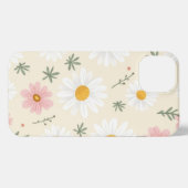 Minimale Bloemen Zomer Patroon Telefoonhoes iPhone Hoesje (Achterkant horizontaal)
