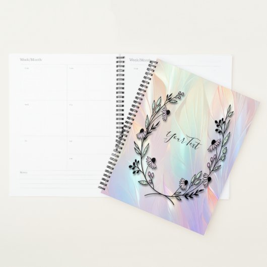 Minimale bloemenbruiloft planner (Display)