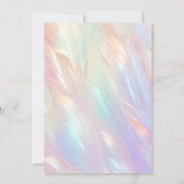 Minimale bloemenbruiloft uitnodiging (Achterkant)