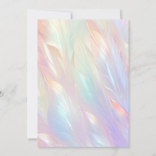 Minimale bloemenbruiloft uitnodiging (Achterkant)