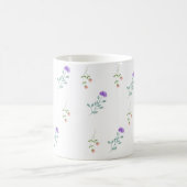 Minimale bloemencoffee witte mok (Center)