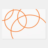 Minimale bloemenfotografie wit sinaasappel inpakpapier vel (Voorkant)