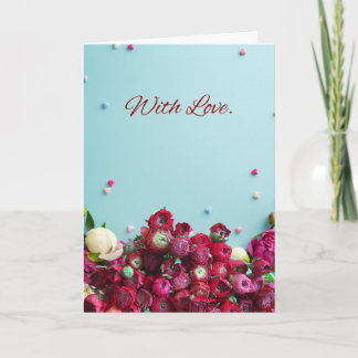 Minimale bloemengroetkaart – Met liefde botanisch Kaart