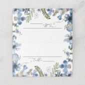 Minimale bloementafelnummer plaatskaarten plaatskaartje (Buitenkant ongevouwen)