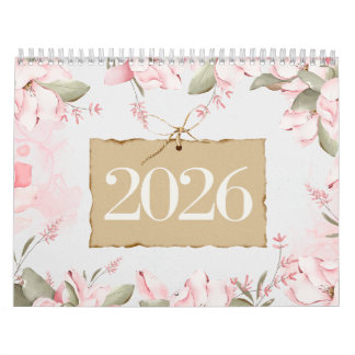 Minimale Bloemige Citat Kalender