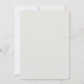 Minimale bloemige trouwuitnodiging template kaart (Achterkant)