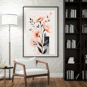 Minimale Bloom-geometrie Poster