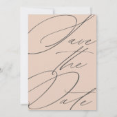 Minimale blosemtinten Delicate Fine Art bloemige b Save The Date (Achterkant)