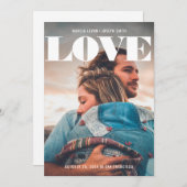 Minimale blote foto save the date (Voorkant / Achterkant)