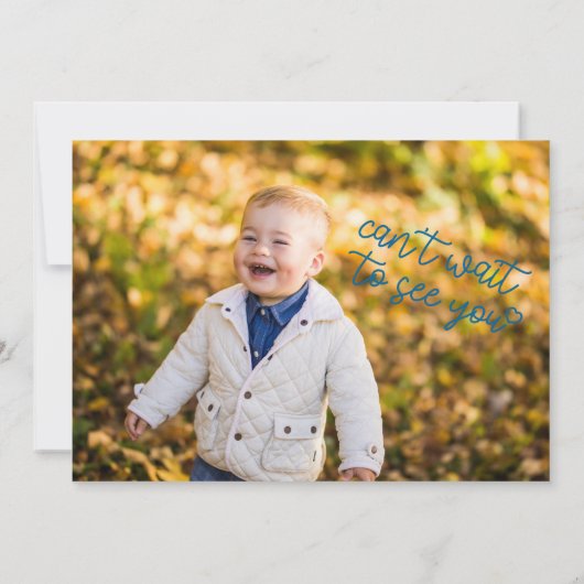 Minimale Blueberry Cupcake First Birthday Kaart (Achterkant)