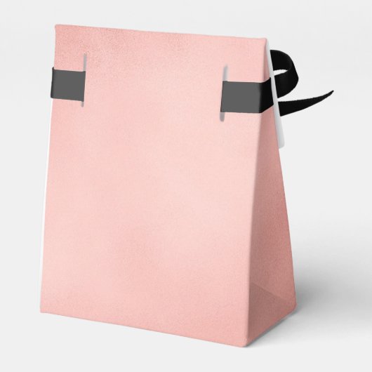 Minimale Blush en Black Custom Wedding Bedankdoosjes (Achterkant)