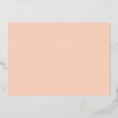 Minimale Blush Photo Save the Date Folie Uitnodiging (Achterkant)