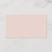Minimale Blush Pink Appointherinnering Afsprakenkaartje (Achterkant)
