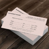 Minimale Blush Pink Appointherinnering Afsprakenkaartje