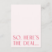 Minimale Blush Pink Details Kaart & RSVP QR Code (Voorkant)