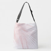 Minimale blush roze lef-droom #1 #tropical crossbody tas (Achterkant)