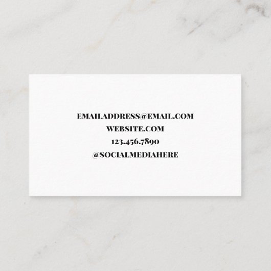 Minimale bodemafvallen visitekaartje (Achterkant)