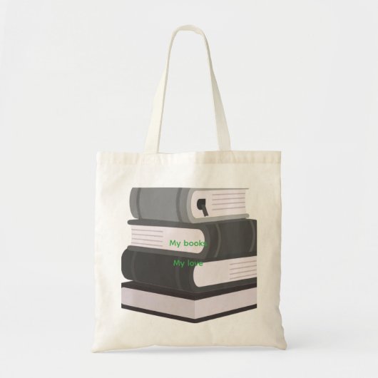 Minimale Boek Kunst Tote Bag (Voorkant)