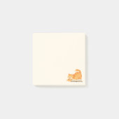 Minimale Boeklievende Oranje Kat  Post-it® Notes (Voorkant)
