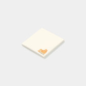 Minimale Boeklievende Oranje Kat  Post-it® Notes (Schuin)