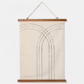 Minimale bogen hangend wandkleed (Voorkant)