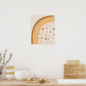Minimale Boheemse Stijl Regenboog Poster (Keuken)