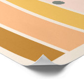 Minimale Boheemse Stijl Regenboog Poster (Hoek)