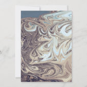 Minimale Bohemische Aarde Tone Abstract Art Weddin Kaart (Achterkant)