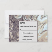 Minimale Bohemische Aarde Tone Abstract Art Weddin RSVP Kaartje (Voorkant)