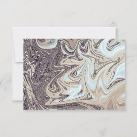 Minimale Bohemische Aarde Tone Abstract Art Weddin RSVP Kaartje (Achterkant)