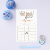 Minimale Boho Baby shower Bingo Flyer (Enkel)