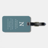 Minimale Boho Bloemen Achtergrond Bagage Label (Achterkant horizontaal)