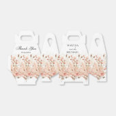 Minimale Boho bloemenbruiloft Bedankdoosjes (Uitgevouwen)