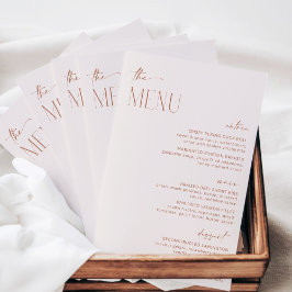 Minimale Boho, Bohemen, Modern, Menu Vrijgezellenf