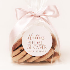 Minimale Boho Bruidsfeest Dank Je Favoriet Ronde Sticker