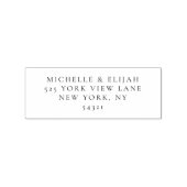 Minimale Boho bruiloft retour adres stempel (Gestempeld)