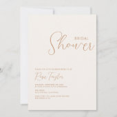 Minimale Boho Bruiloftsborrel Kaart (Voorkant)