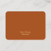 Minimale Boho-cadeaus voor details Sluitkaart brui Informatiekaartje (Achterkant)