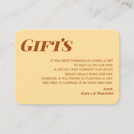 Minimale Boho-cadeaus voor details Sluitkaart brui Informatiekaartje