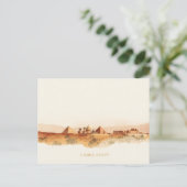 Minimale Boho Caïro Egypte Reis Briefkaart (Staand voorkant)