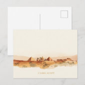 Minimale Boho Caïro Egypte Reis Briefkaart (Voorkant / Achterkant)