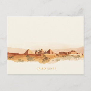 Minimale Boho Caïro Egypte Reis Briefkaart