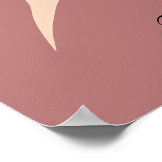 Minimale Boho Chic Art Poster (Hoek)