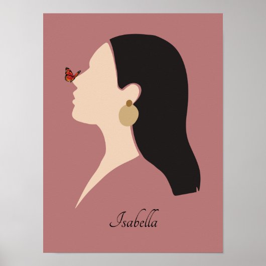 Minimale Boho Chic Art Poster (Voorkant)